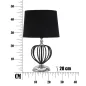 LAMPA STOŁOWA Darky Silver 28X44,5 cm